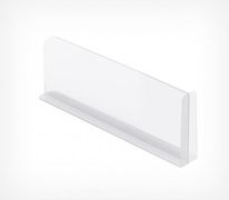 Т-разделитель DIVT-T-150 с передним ограничителем высота 150 мм — универсальный разделитель товаров для организации выкладки на полках магазинных стеллажей